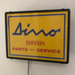 Ferrari, Insegna Luminosa Vintage Dino Ferrari Parts and Service Originale Anni '70 - Raggi's Collectibles' Automotive Art