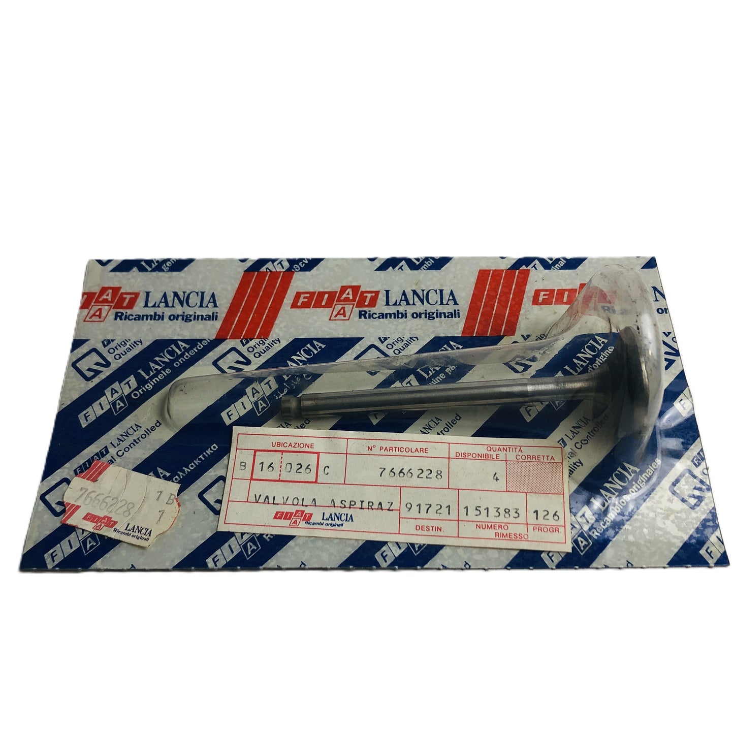 Autobianchi Y10 1100 Valvola di Aspirazione Nuova Originale 7666228 5942727 - Raggi's Collectibles' Automotive Art