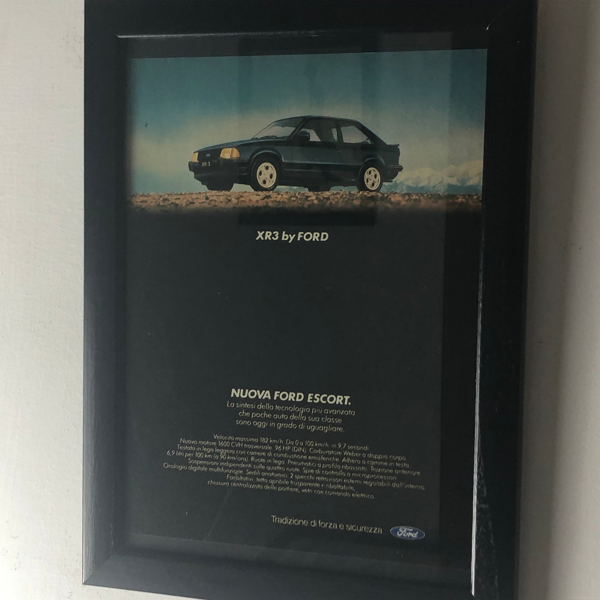 Ford, Pubblicità Anno 1981 Nuova Ford Escort XR3 - Raggi's Collectibles' Automotive Art