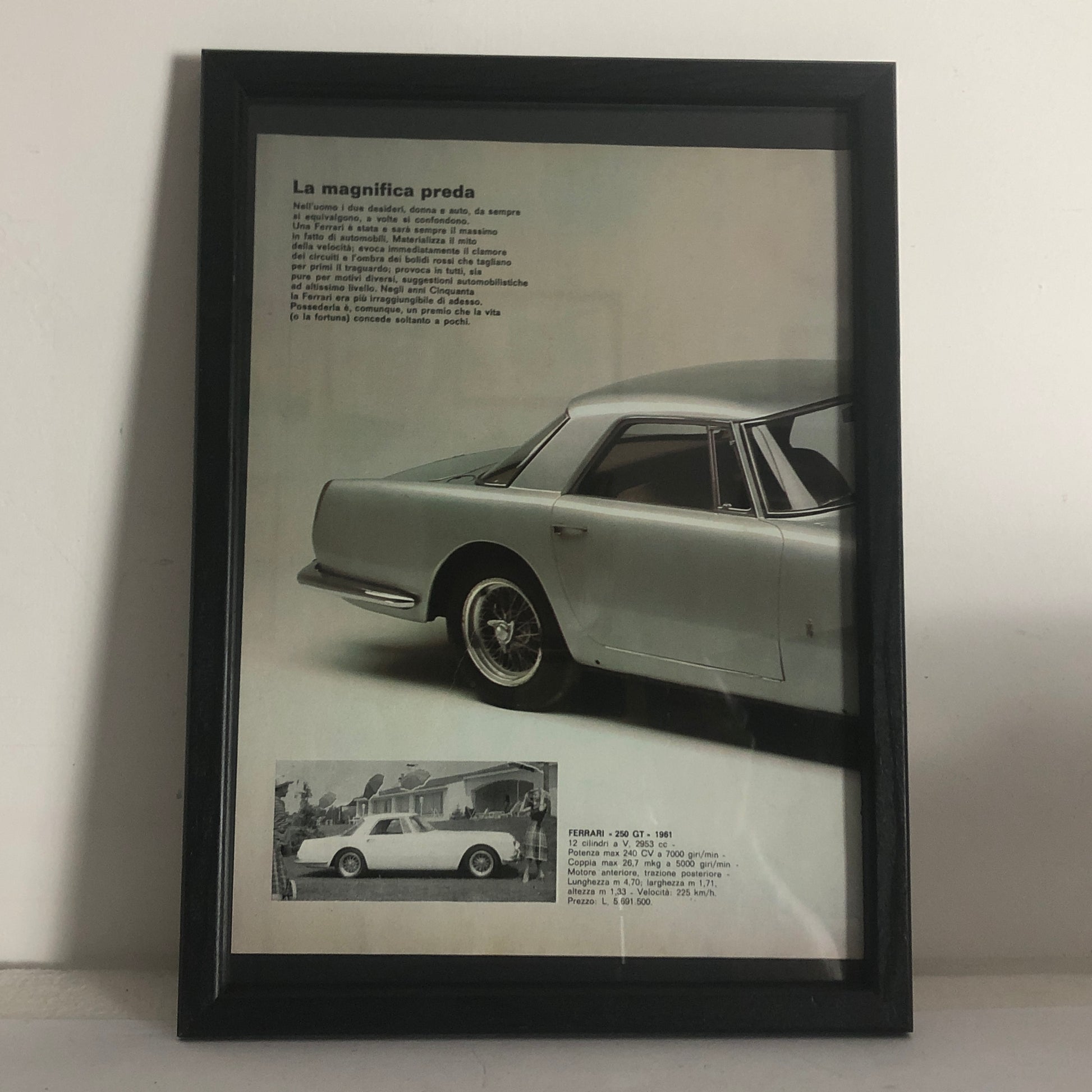 Ferrari, Fotografia Ferrari 250 GT del 1961 - Raggi's Collectibles' Automotive Art