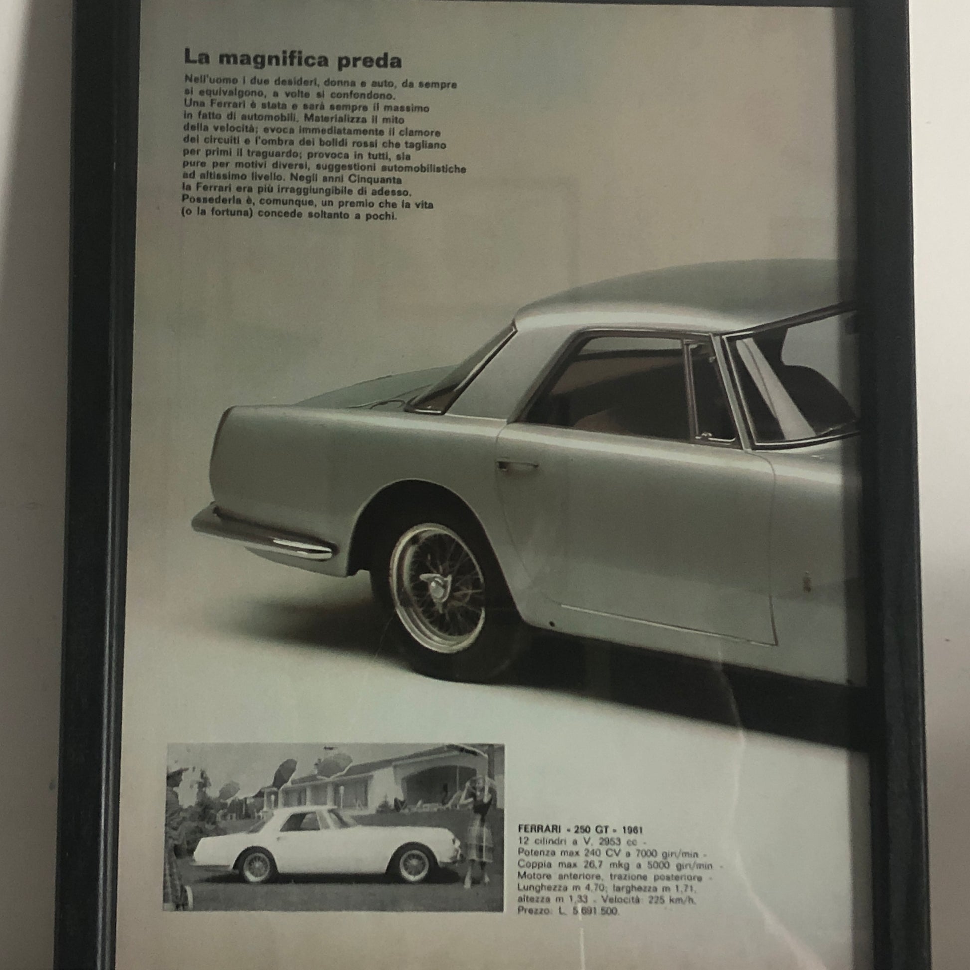 Ferrari, Fotografia Ferrari 250 GT del 1961 - Raggi's Collectibles' Automotive Art