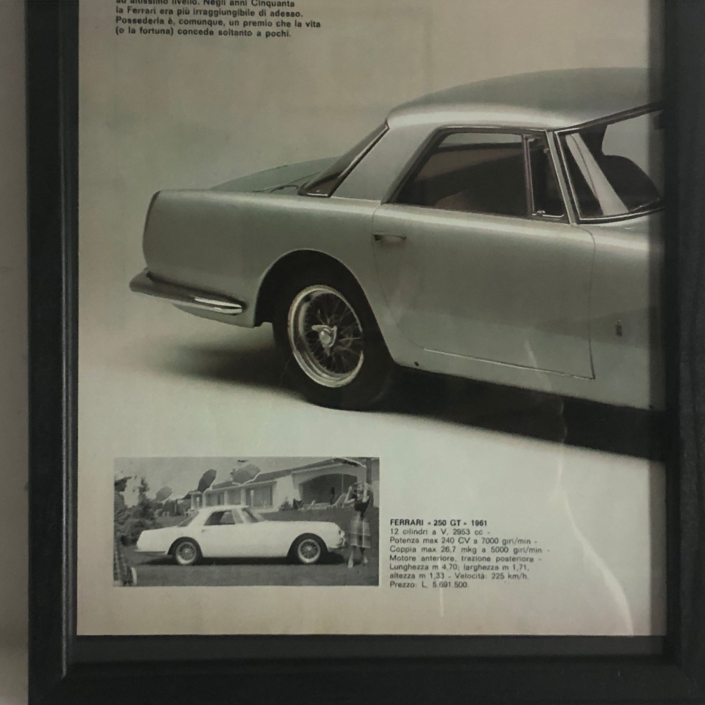 Ferrari, Fotografia Ferrari 250 GT del 1961 - Raggi's Collectibles' Automotive Art