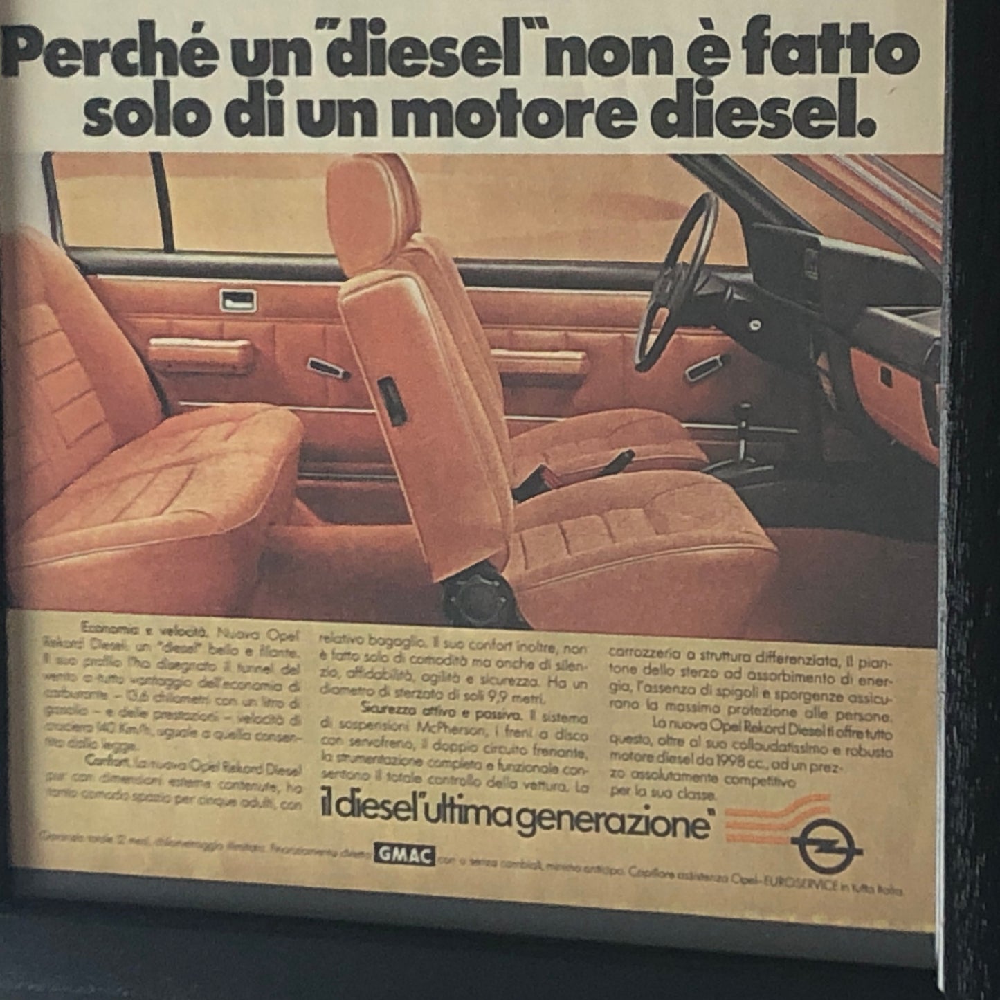 Opel, Advertising Year 1978 New Opel Rekord Diesel The Joy of Living