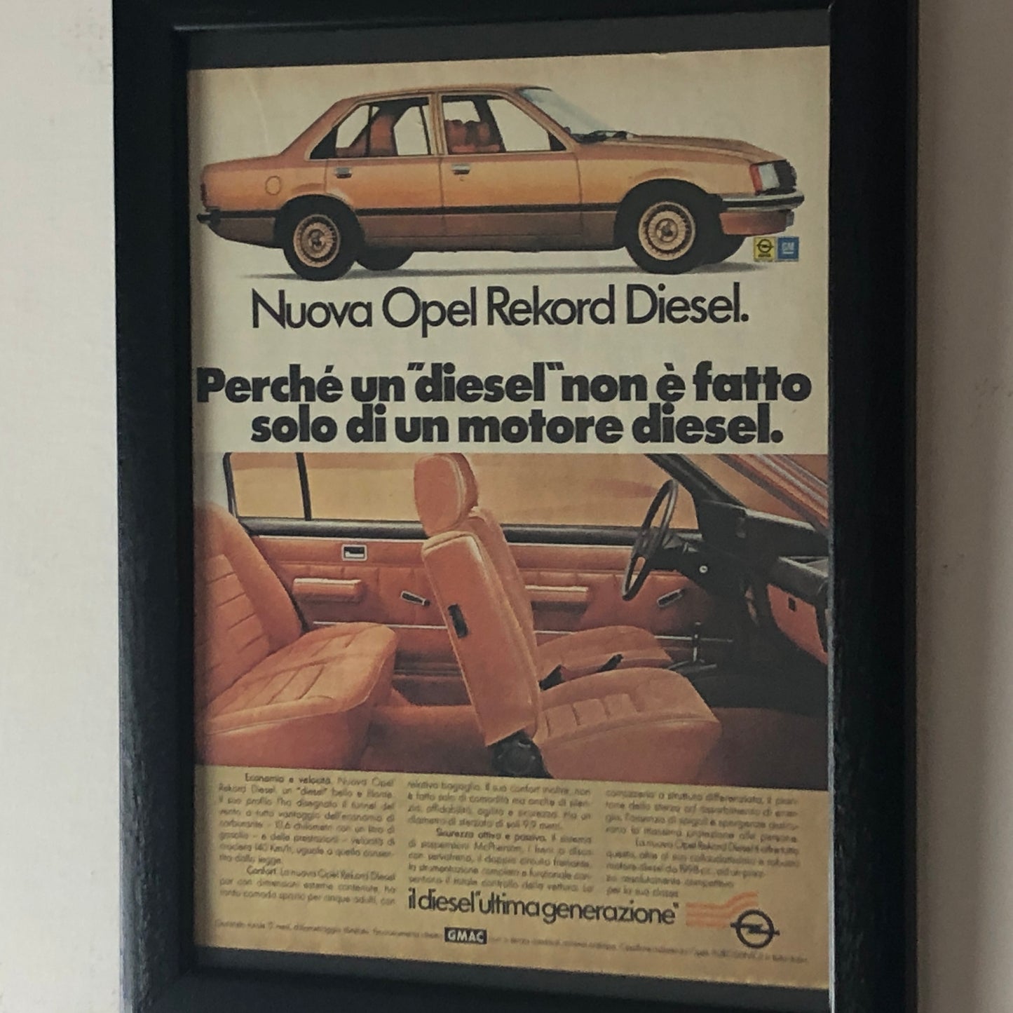 Opel, Advertising Year 1978 New Opel Rekord Diesel The Joy of Living