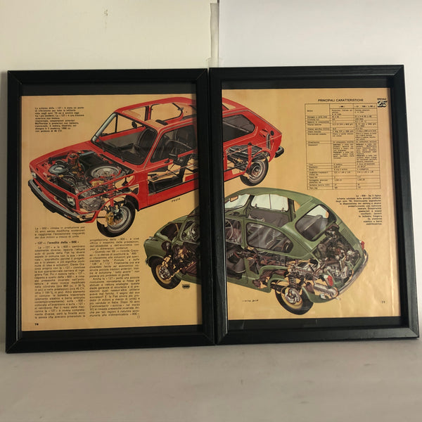Fiat, Exploded View Fiat 600 and Fiat 127