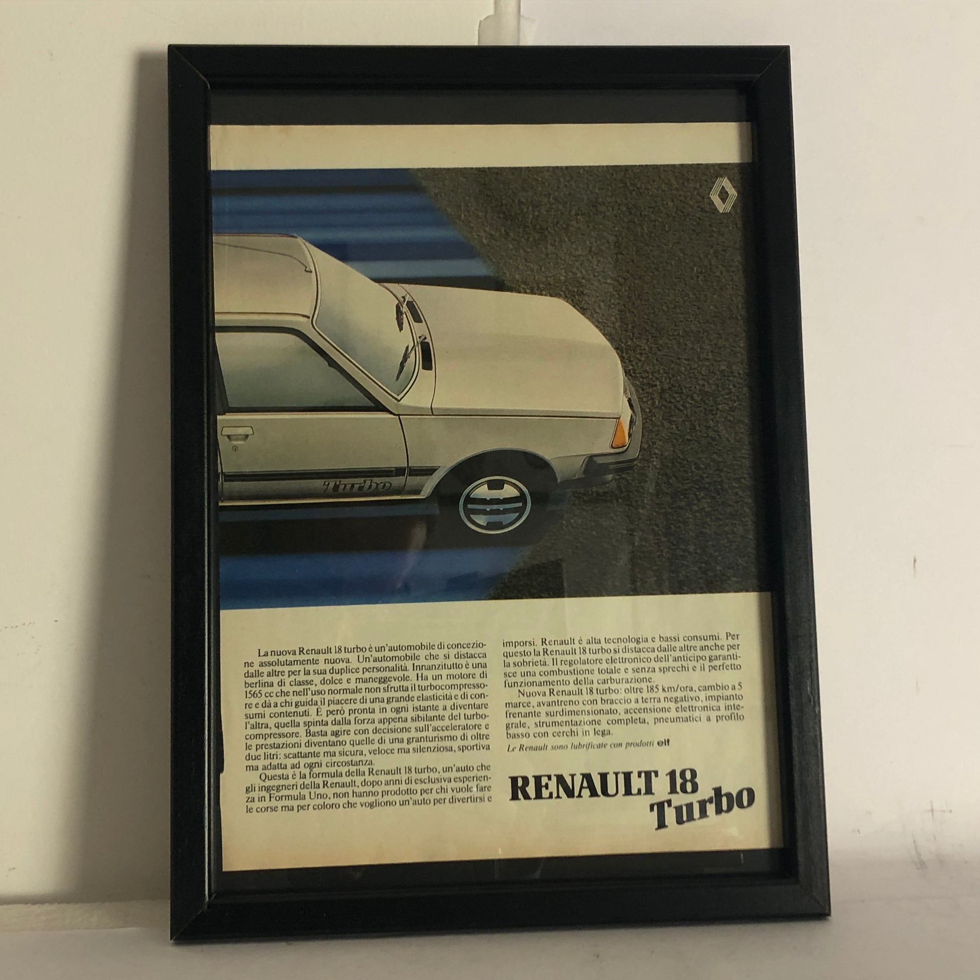 Renault, Pubblicità Anno 1981 Renault 18 Turbo - Raggi's Collectibles' Automotive Art