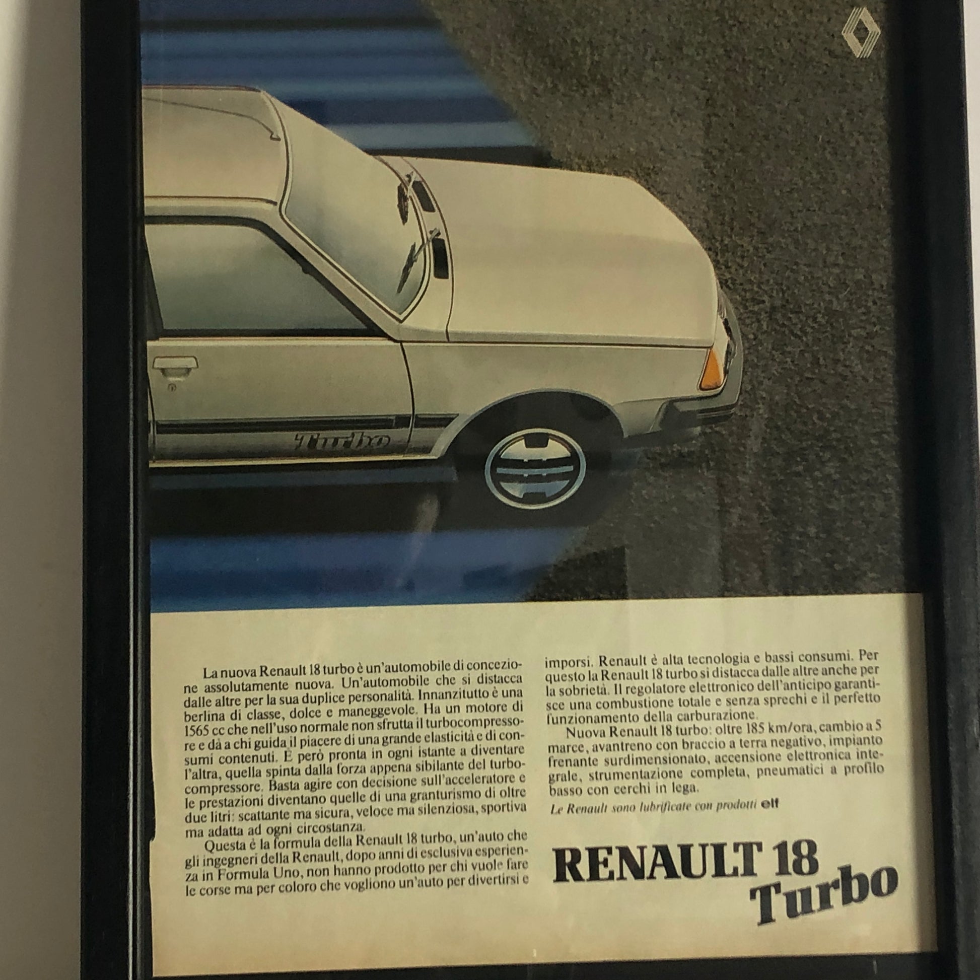 Renault, Pubblicità Anno 1981 Renault 18 Turbo - Raggi's Collectibles' Automotive Art