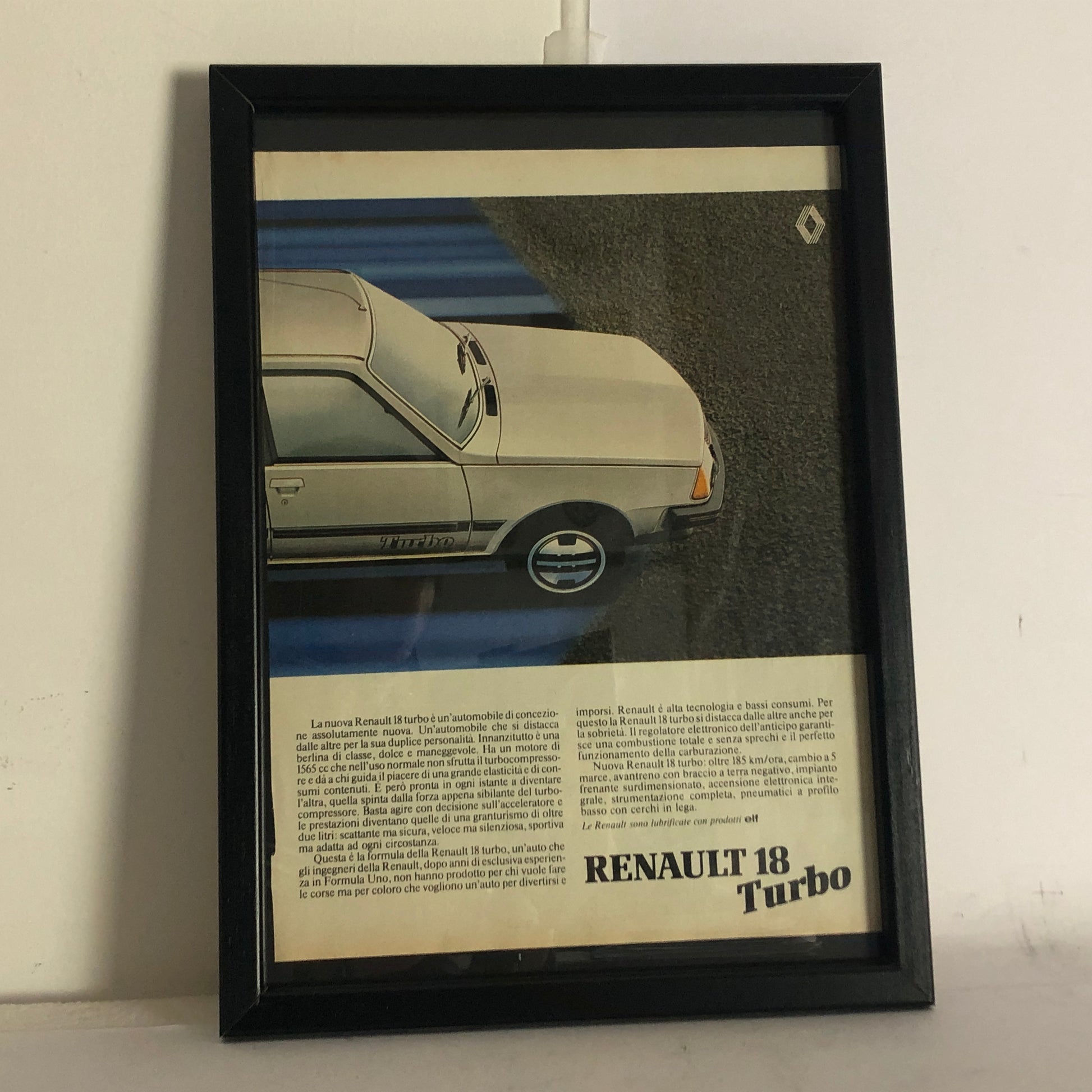 Renault, Pubblicità Anno 1981 Renault 18 Turbo - Raggi's Collectibles' Automotive Art