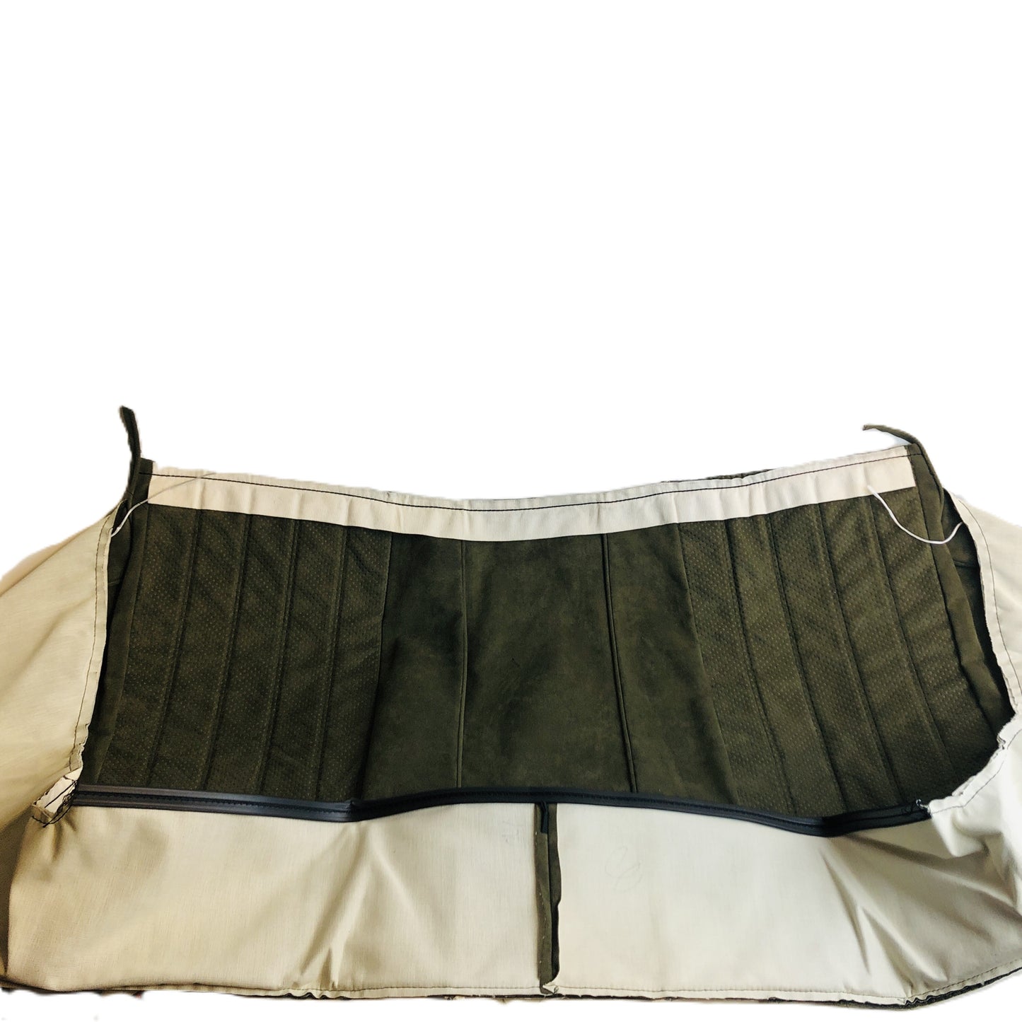 Lancia Dedra Rear Seat Cover in Moss Green Alcantara New Original 176500330