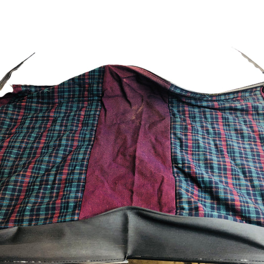 Autobianchi Y10 Fodera Seduta Sedile Posteriore in Tessuto Quadrettato Fantasia Rosso Nuova Originale 182342511