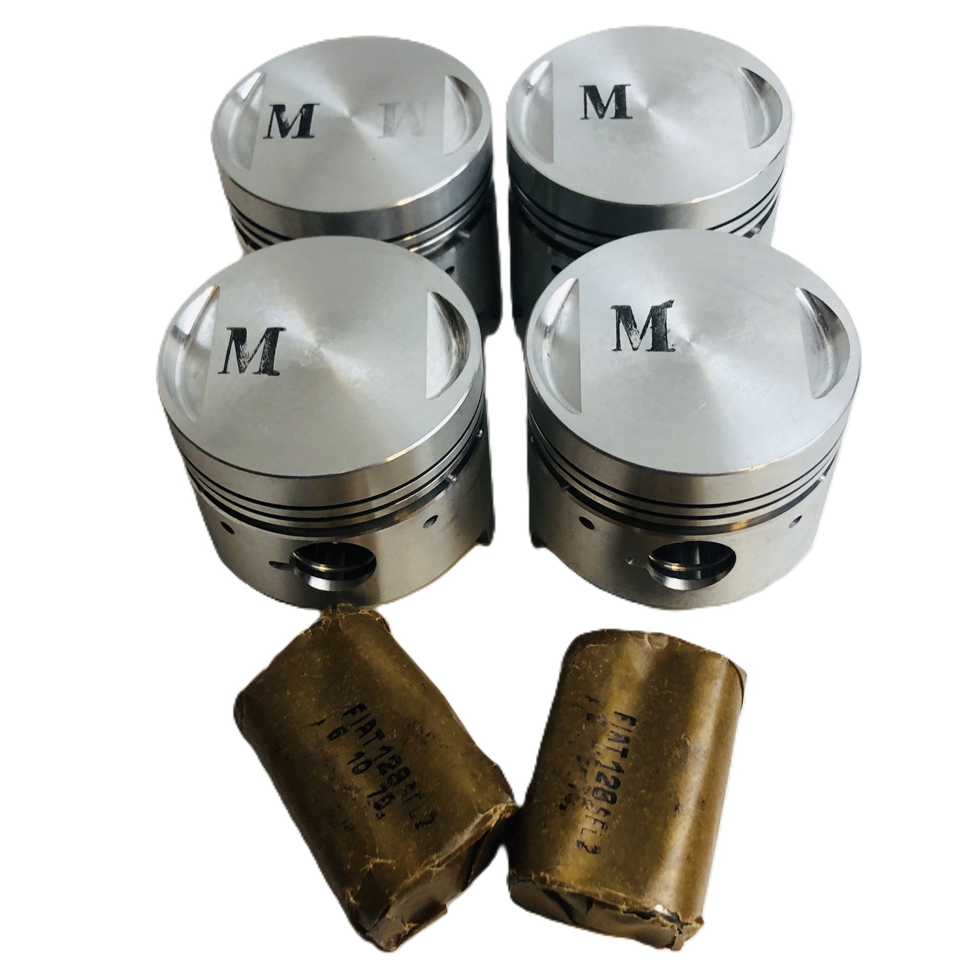 Lancia Beta Montecarlo 4 Pistoni Classe A con Perno Nuovi Originali 4365709 - Raggi's Collectibles' Automotive Art