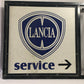Lancia, Insegna in Plastica e Metallo Lancia Service