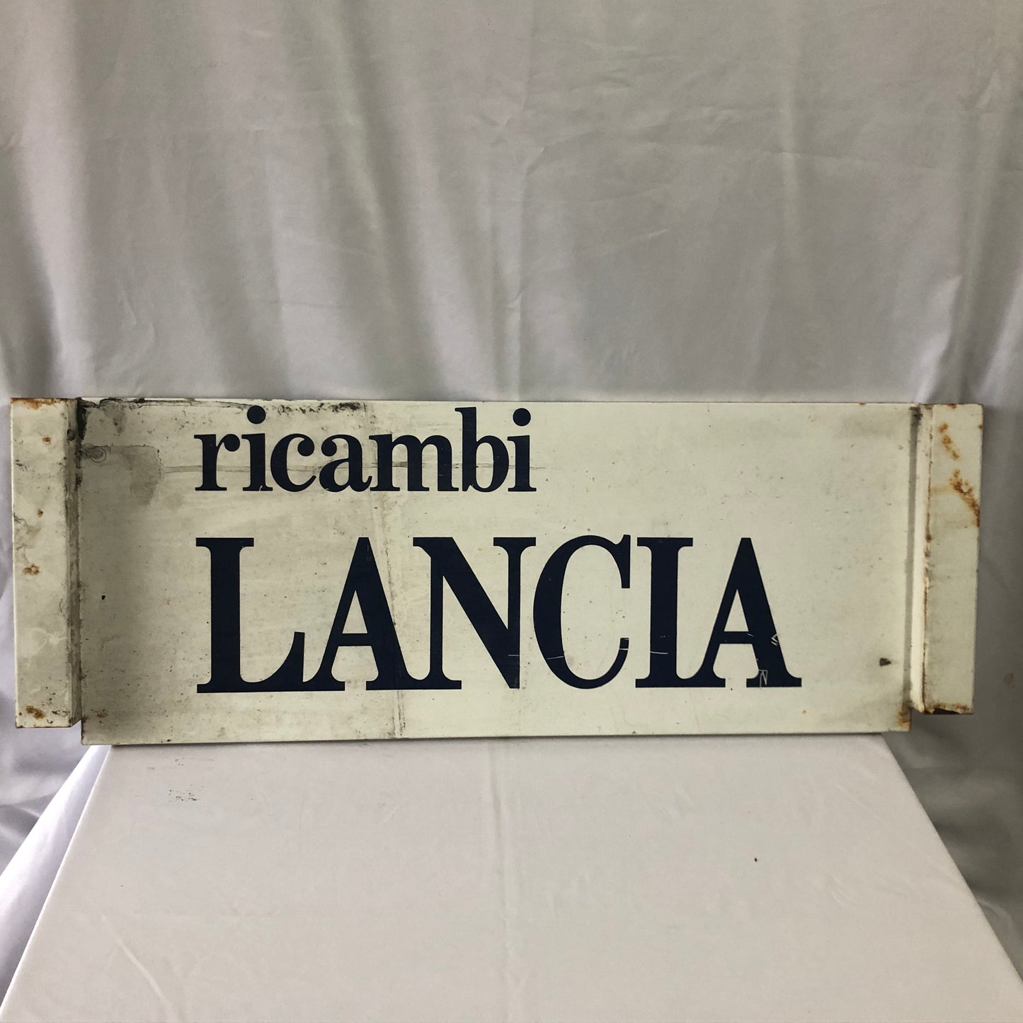 Lancia, Pannello in Metallo Originale Ricambi Lancia, Anni '80 '90