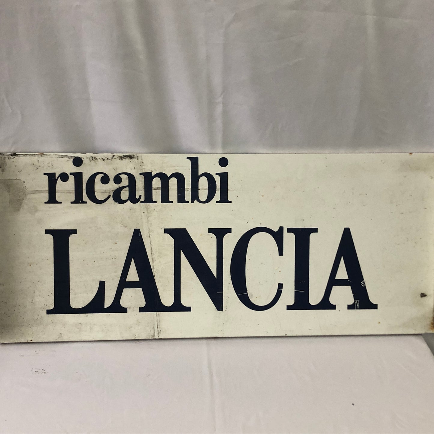 Lancia, Pannello in Metallo Originale Ricambi Lancia, Anni '80 '90