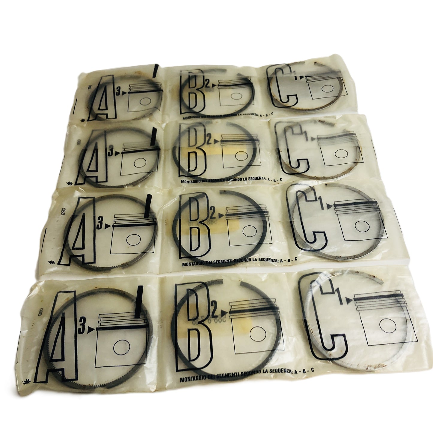 Lancia Delta R86 1600 Kit Fasce Pistoni Maggiorate Nuovo Originale 5888718 1901067 - Raggi's Collectibles' Automotive Art