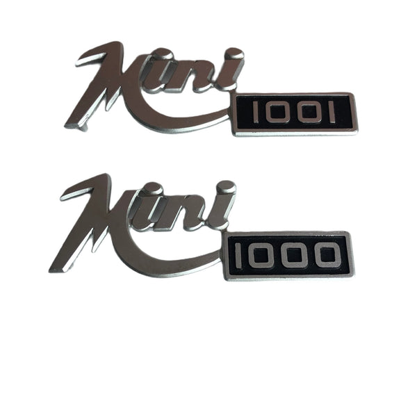 Innocenti, Written Emblem Original Metal Frieze Innocenti Mini 1000 and Mini 1001