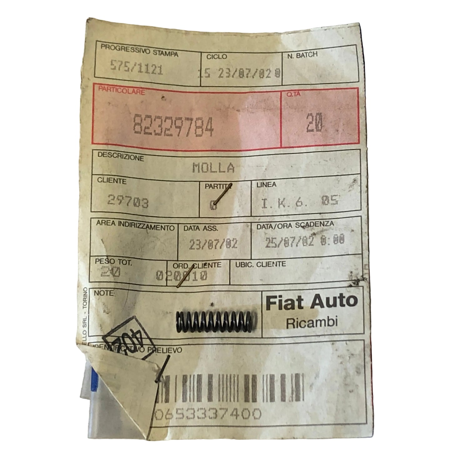 Lancia Delta Integrale e Evoluzione Molla Mozzo Ingranaggio 1° e 2° Velocità Nuova Originale 82329784 60807698 - Raggi's Collectibles' Automotive Art