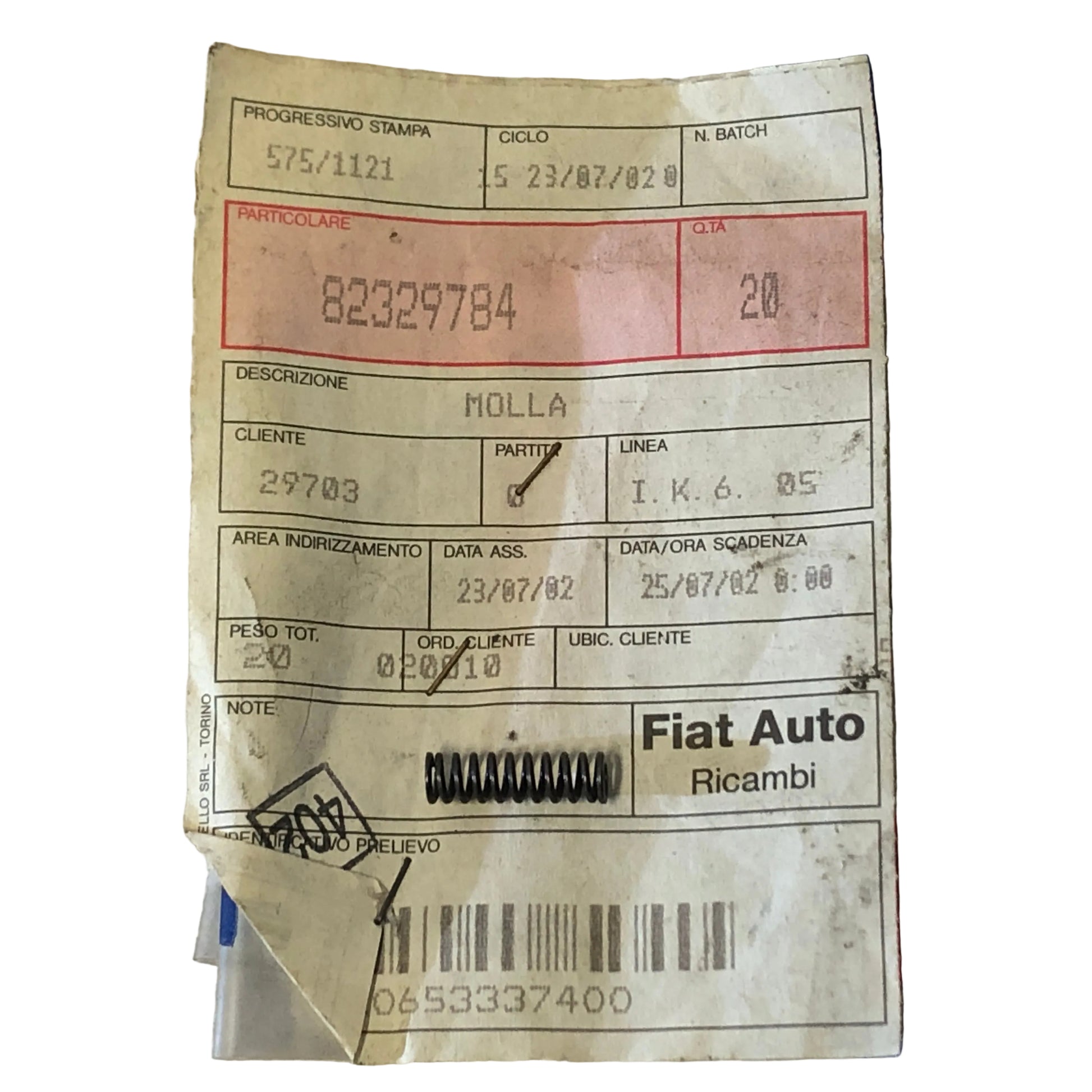 Lancia Delta Integrale e Evoluzione Molla Mozzo Ingranaggio 1° e 2° Velocità Nuova Originale 82329784 60807698 - Raggi's Collectibles' Automotive Art