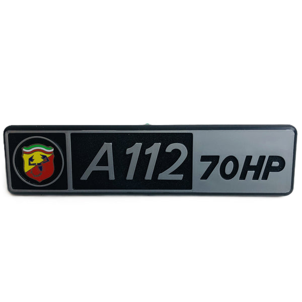 Autobianchi A112 Abarth Stemma Logo Scritta Sigla A112 70HP Nuovo Originale 4481146