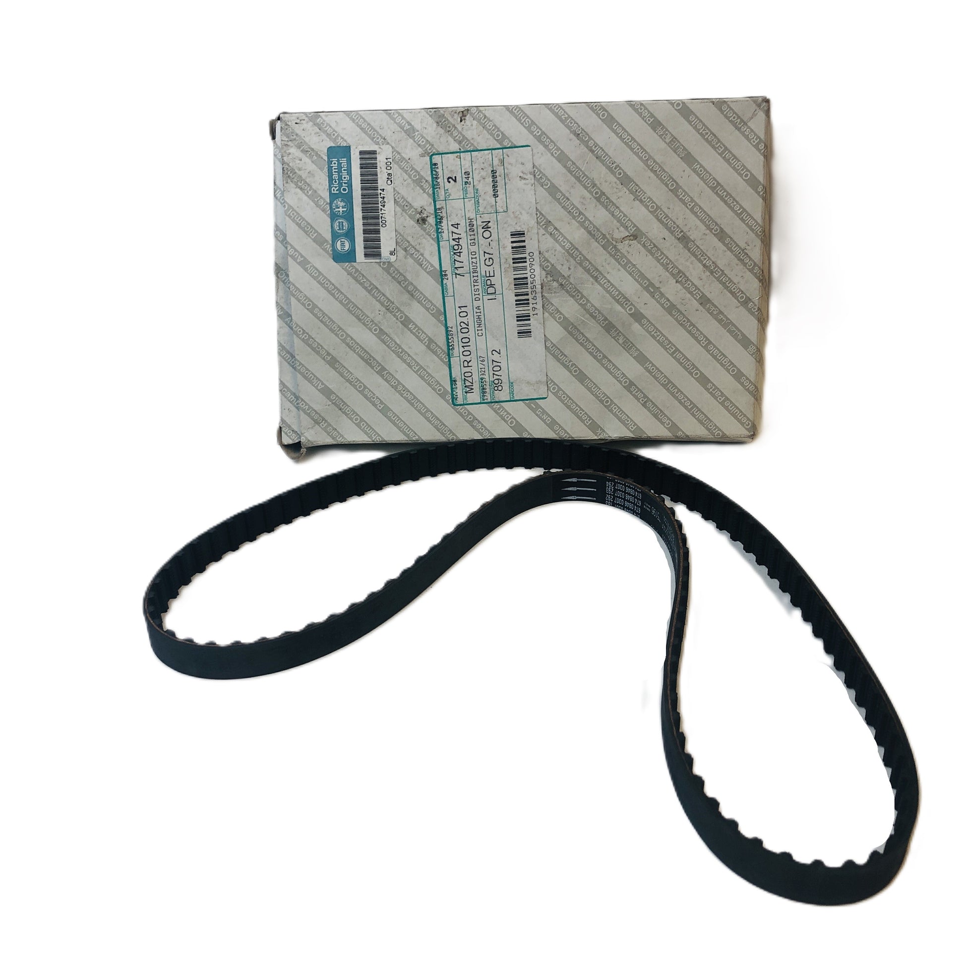 Lancia Y 1200 12V Fiat Punto Cinghia Distribuzione Nuova Originale 71749474 46515401 - Raggi's Collectibles' Automotive Art