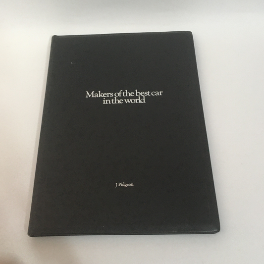 Rolls-Royce, Edizione Speciale e Personalizzata Rivista Makers of the Best Car in the World con Firma Originale di George Fenn - Raggi's Collectibles' Automotive Art