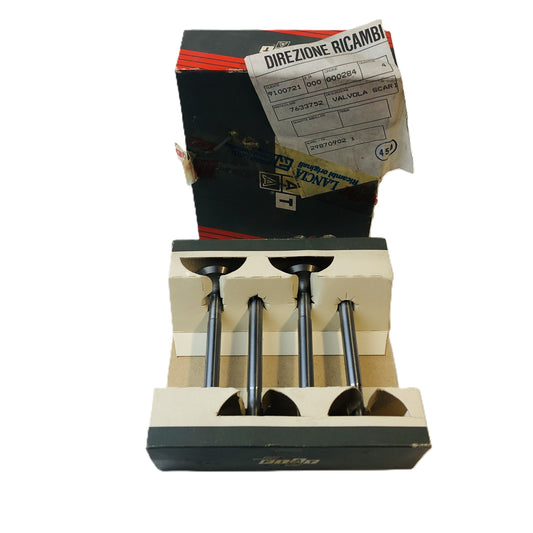 Autobianchi Y10 1300 Kit 4 Valvole Scarico Nuove Originali 7633752 46470638 - Raggi's Collectibles' Automotive Art