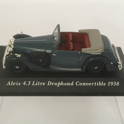 Altaya, Modellino in Metallo Pressofuso Scala 1:43 Alvis 4.3 Litre Drophead Convertible 1938 - Raggi's Collectibles' Automotive Art