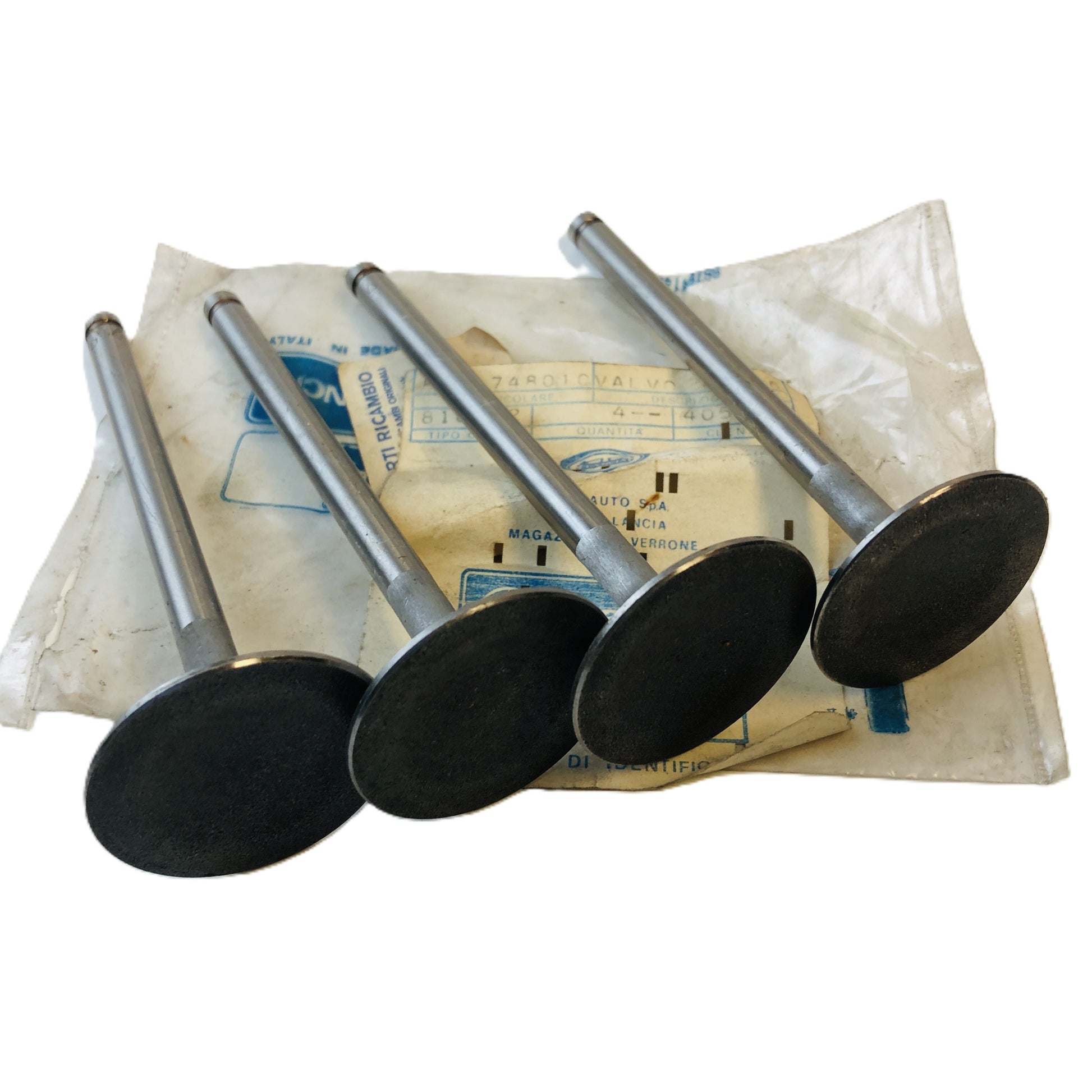 Lancia Fulvia 1300 Coupé e Sport 4x Valvola Aspirazione Nuova Originale 82247480 2247480 - Raggi's Collectibles' Automotive Art