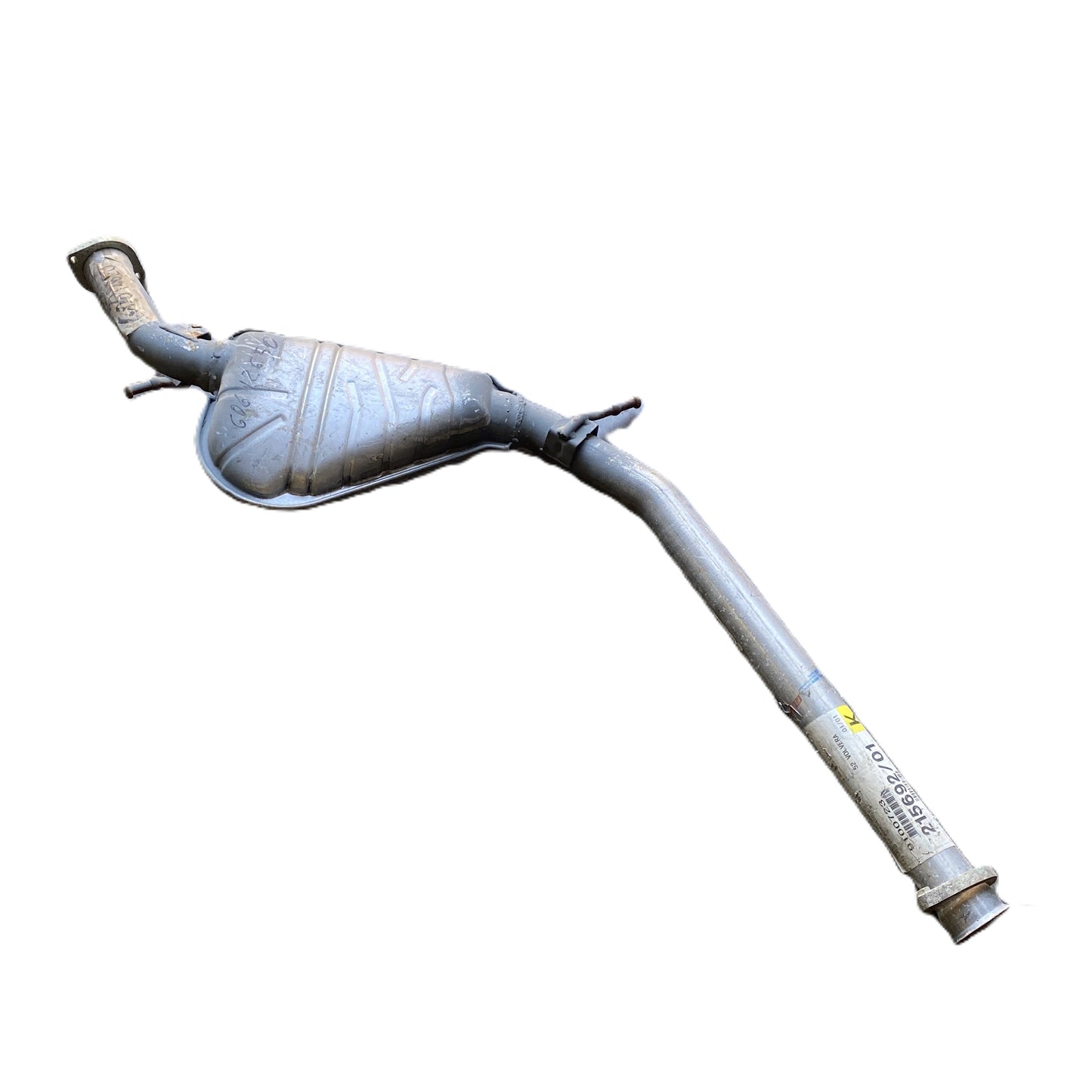 Lancia K 2400 IE Silenziatore Supplementare Centrale Nuovo Originale 60612650 7754230 - Raggi's Collectibles' Automotive Art