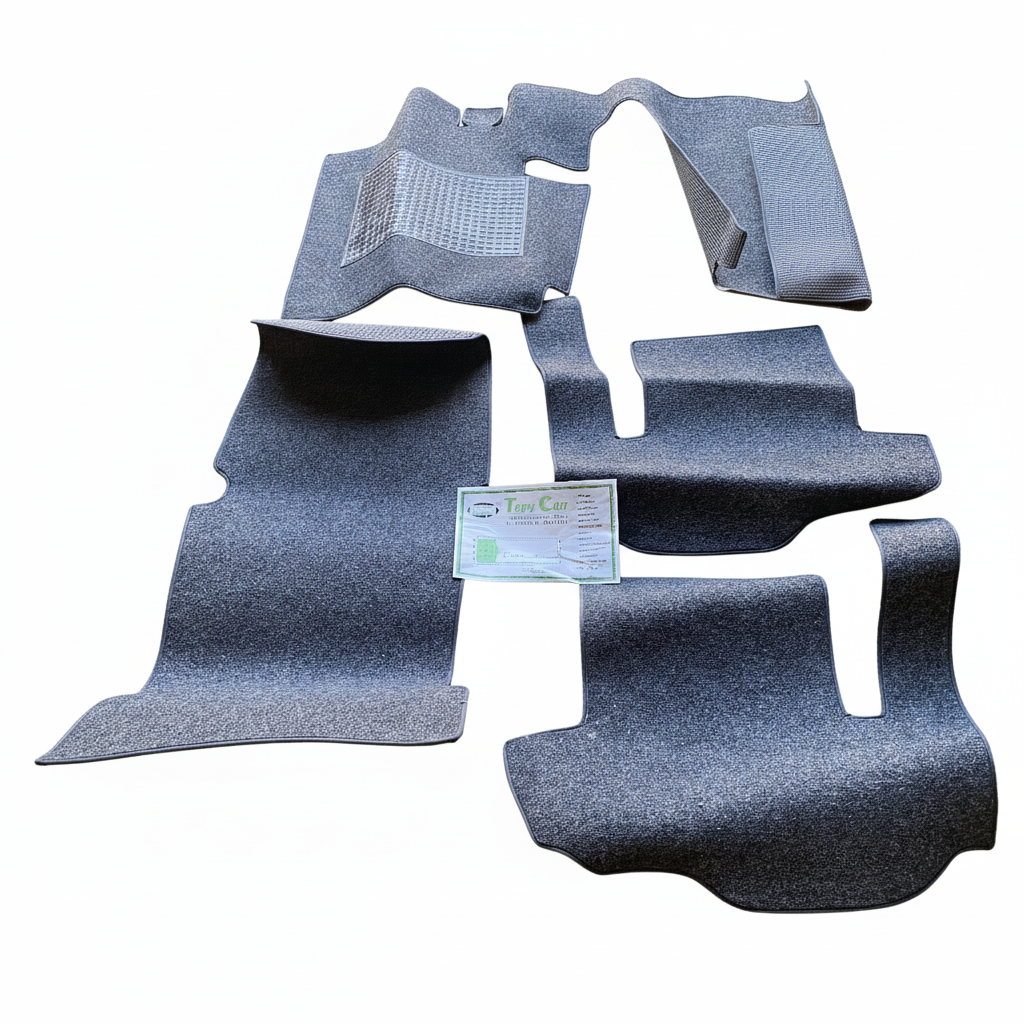 Lancia Flavia 1500 Berlina 1° Serie Set Tappetini in Moquette Grigia Marca Tapy Car Nuovo Originale dell'Epoca - Raggi's Collectibles' Automotive Art