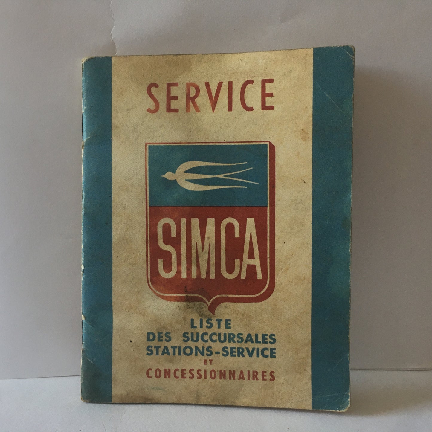 SIMCA, Libretto Concessionari, Officine e Aree di Servizio SIMCA, Anni 50