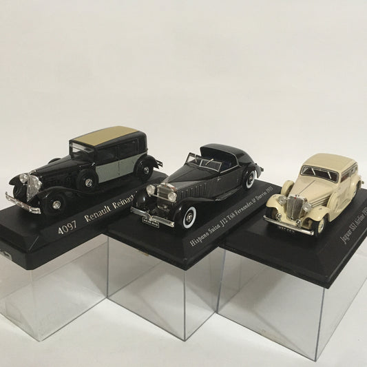 Altaya Solido, Modellini in Metallo Pressofuso Scala 1:43, Jaguar SS1, Hispano-Suiza J12, Renault Reinastella - Raggi's Collectibles' Automotive Art