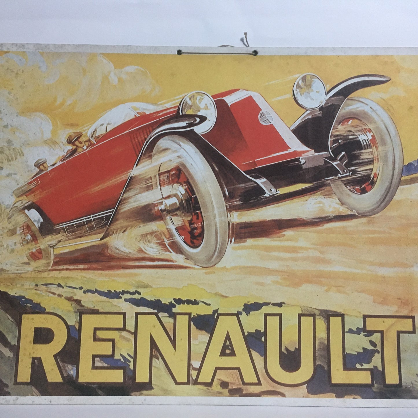 Renault, Pubblicità su Cartone in Stile Art Deco Renault Type 45