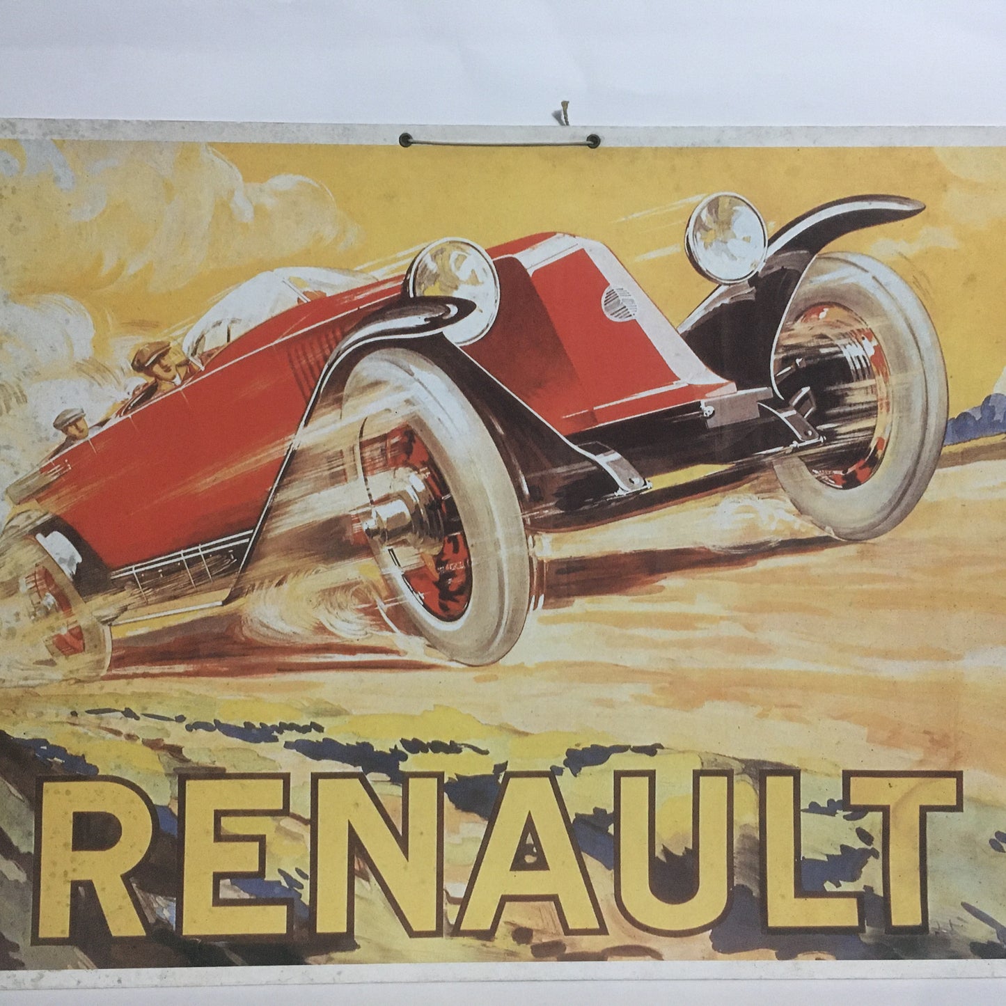 Renault, Pubblicità su Cartone in Stile Art Deco Renault Type 45