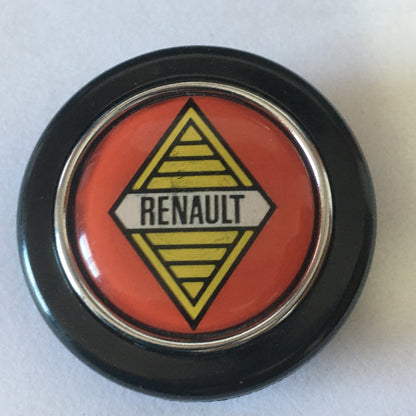 Renault, Pulsante per Volanti Sportivi con Stemma Renault, Diametro 6cm 1 Contatto Elettrico - Raggi's Collectibles' Automotive Art