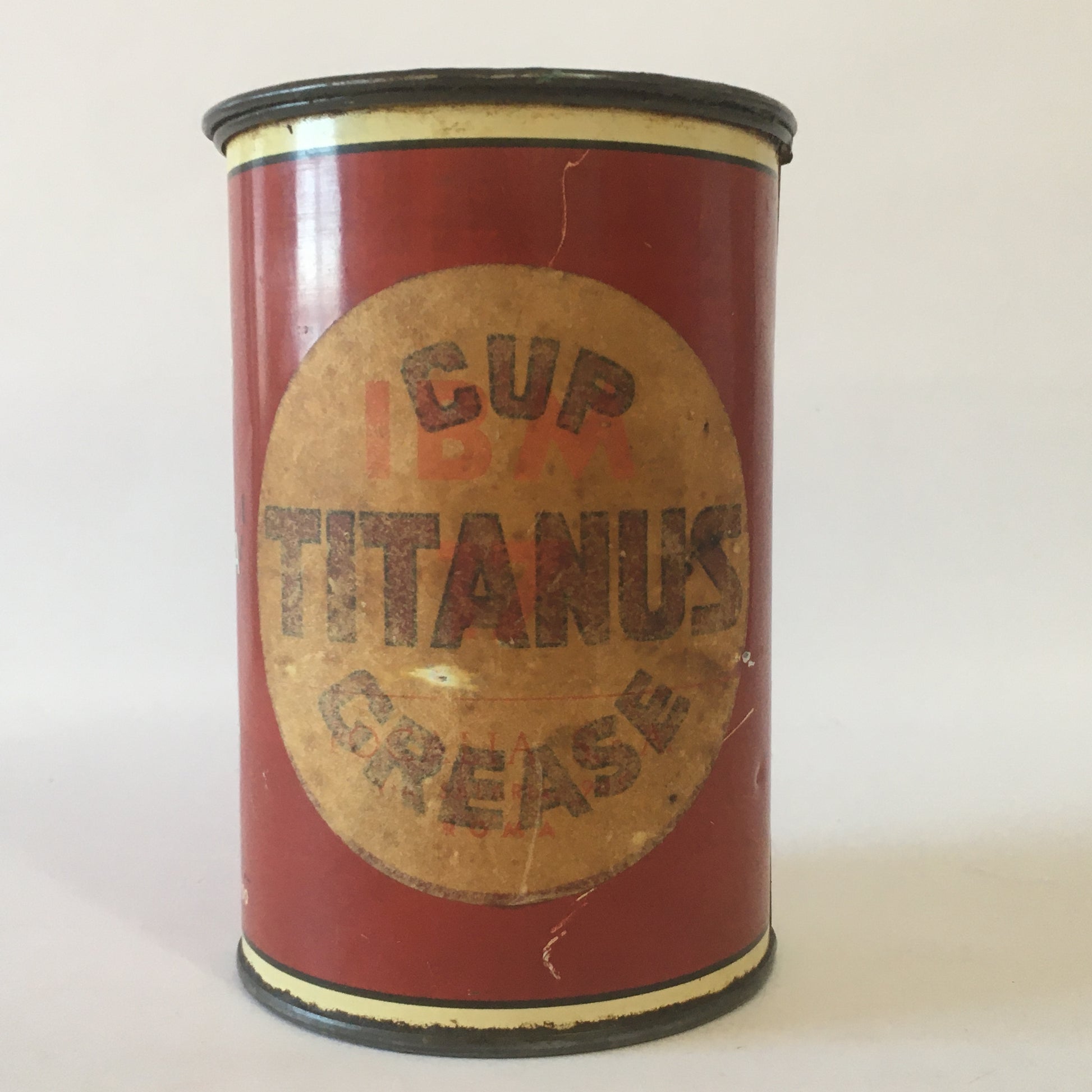 Titanus, Latta Barattolo di Grasso Vintage Titanus Grease Cup Clasa Roma Anni '40 '50 - Raggi's Collectibles' Automotive Art