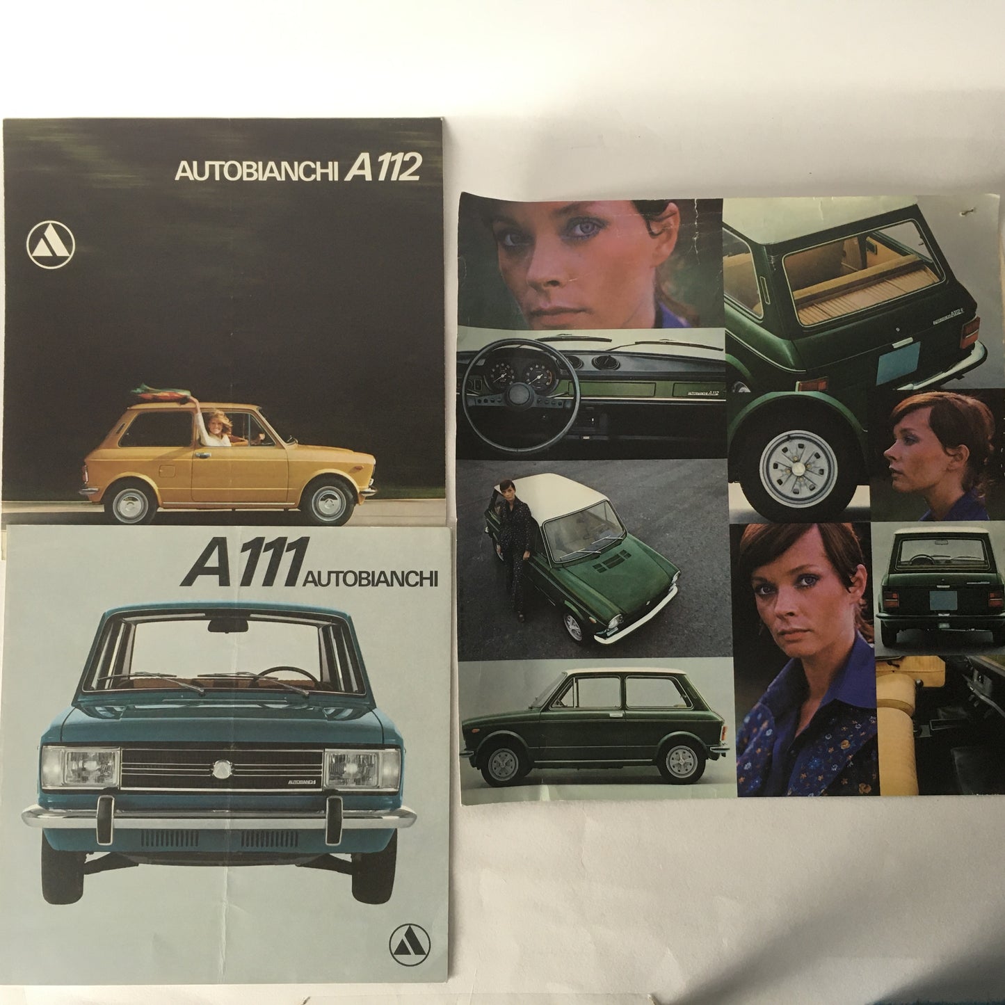 Autobianchi, Brochure Opuscolo Pubblicità Autobianchi A111 e A112, Anni 60 70