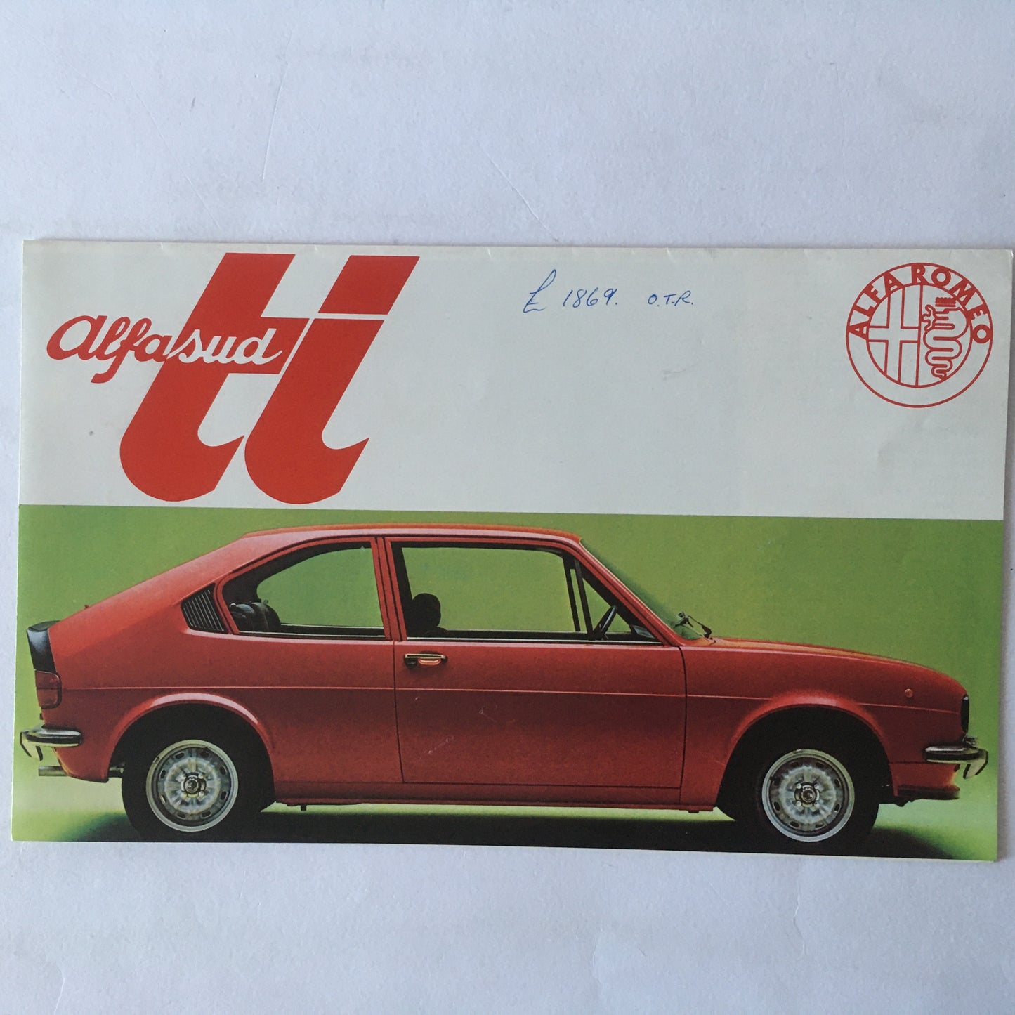 Alfa Romeo, Brochure Alfasud TI 1200 e Alfasud TI 1500, Anni '70, Lingua Inglese - Raggi's Collectibles' Automotive Art