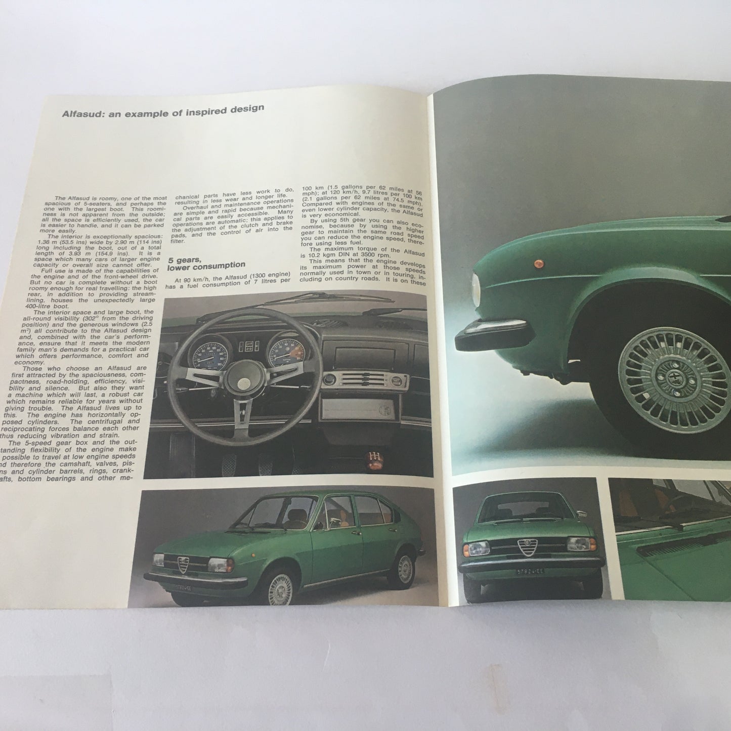 Alfa Romeo, Brochure Alfasud Super 1.3 Alfasud Super 1.5 Alfasud 1.3 1.5 5 Marce, Anni '70 '80