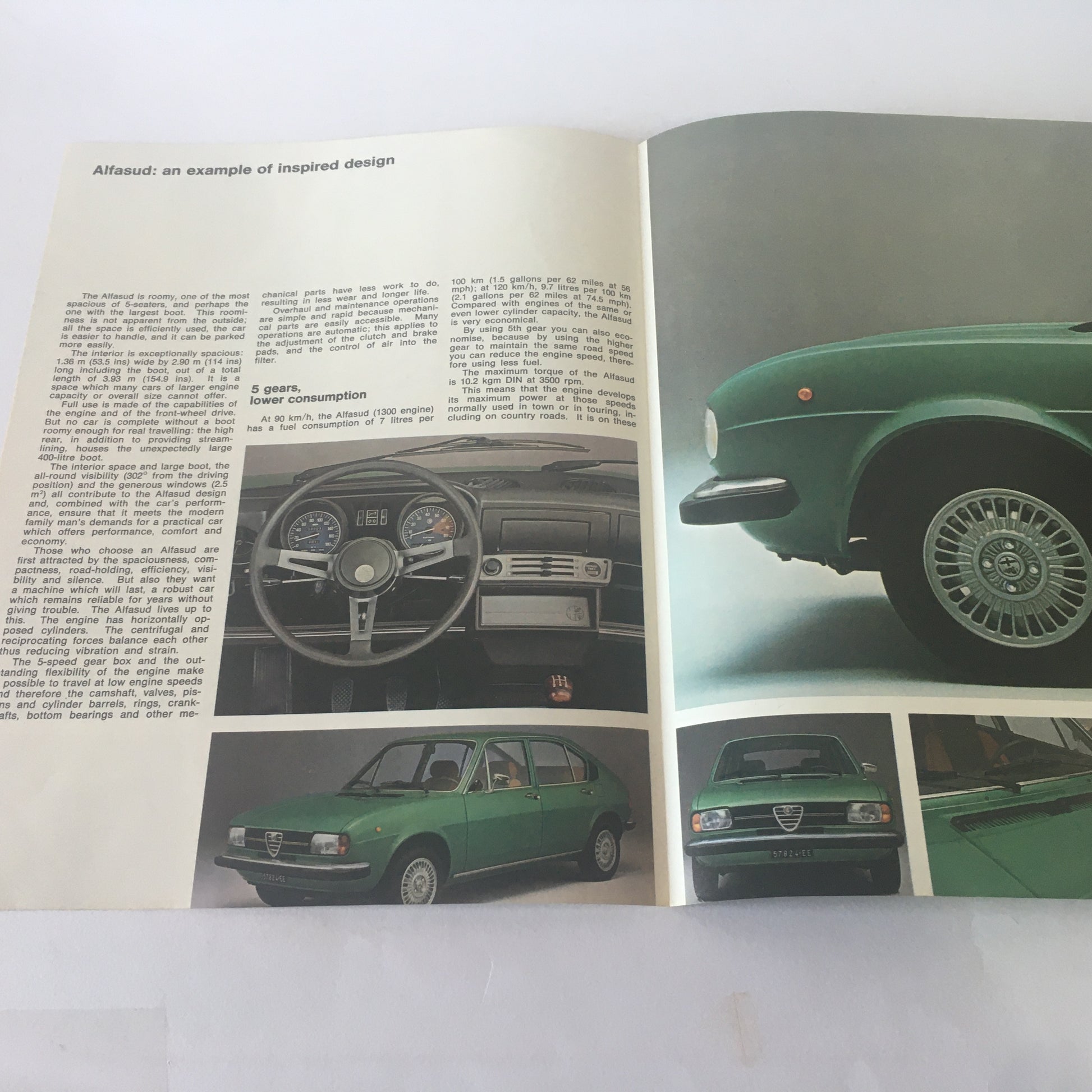 Alfa Romeo, Brochure Alfasud Super 1.3 Alfasud Super 1.5 Alfasud 1.3 1.5 5 Marce, Anni '70 '80 - Raggi's Collectibles' Automotive Art