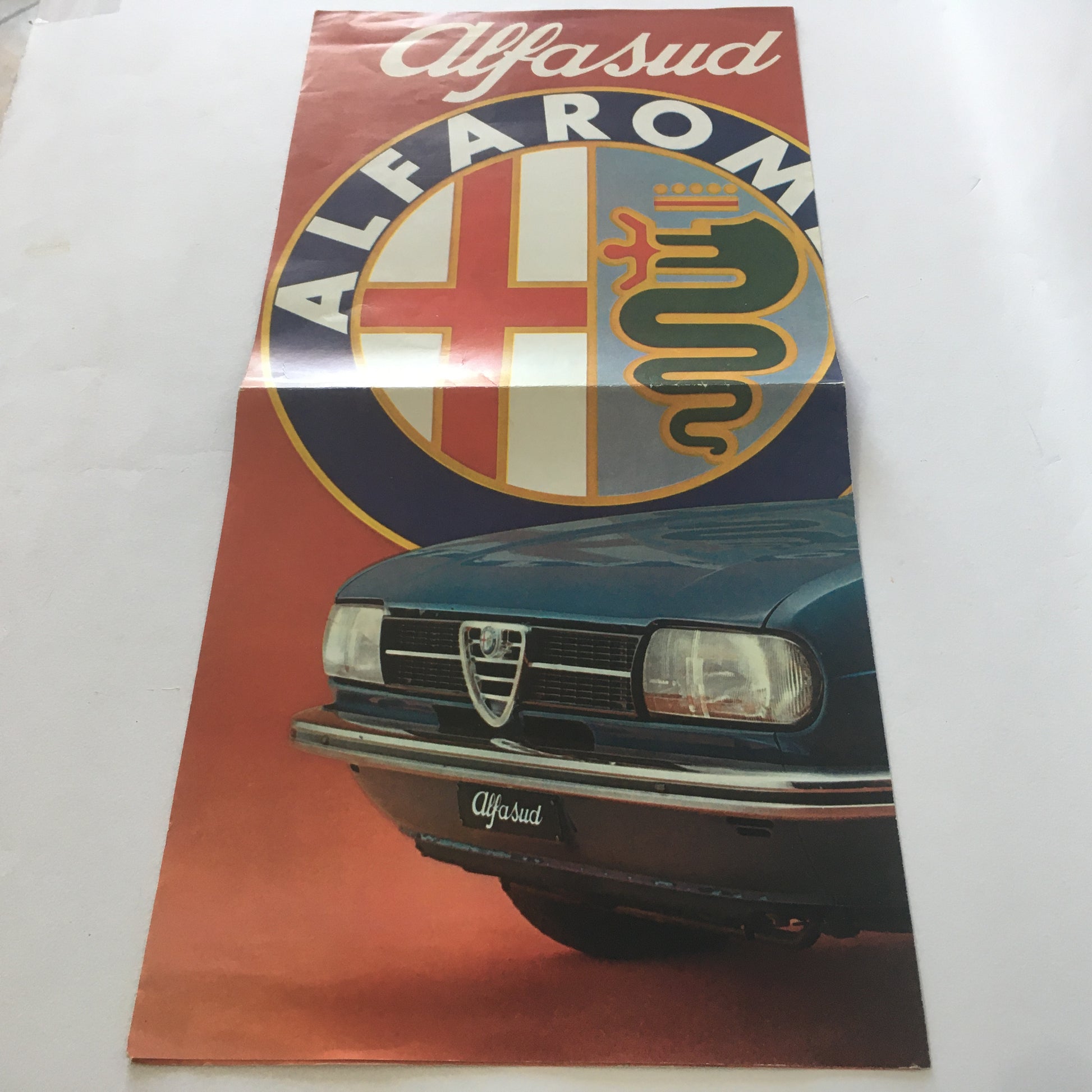 Alfa Romeo, Brochure Poster Alfasud, Lingua Inglese, Anni'70 - Raggi's Collectibles' Automotive Art