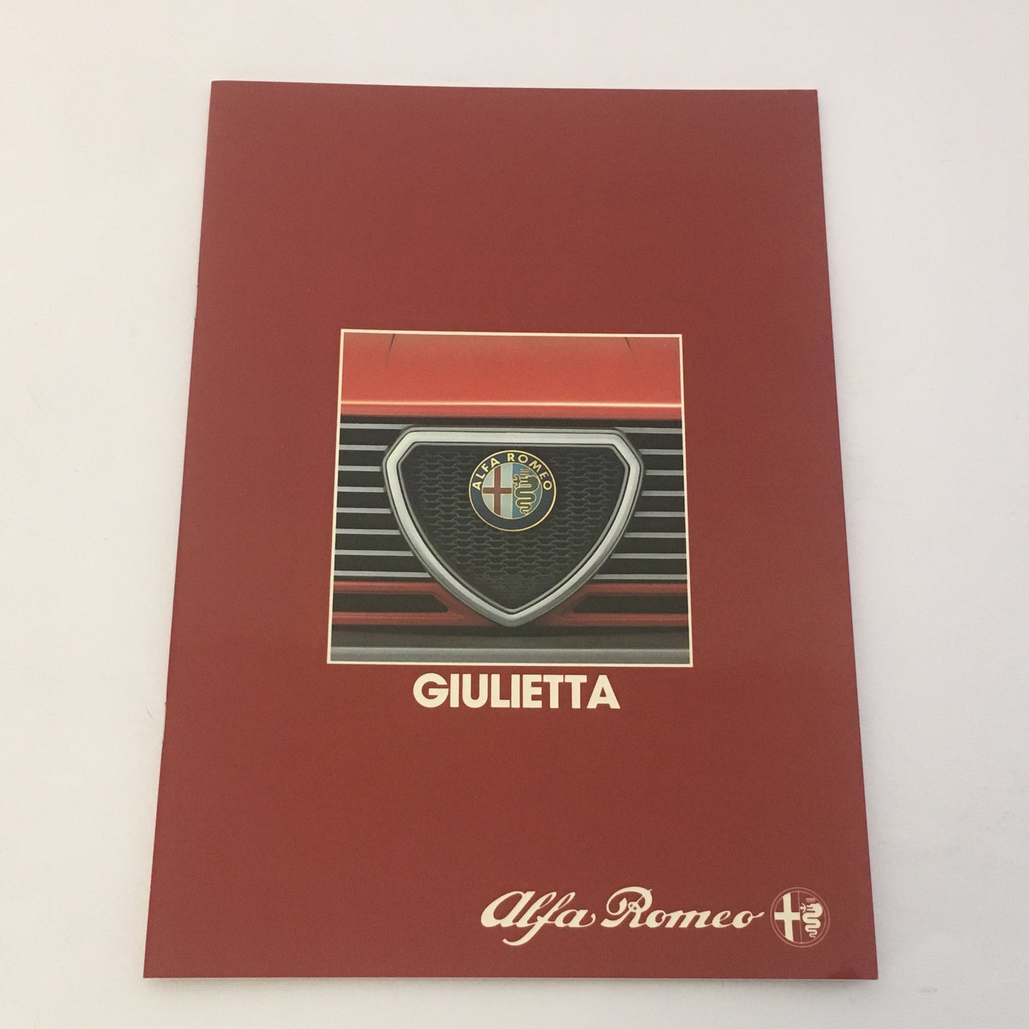Alfa Romeo, Brochure Poster Giulietta 2.0, New Giulietta, Anni '70 '80, Lingua Inglese