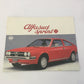 Alfa Romeo, Brochure Alfasud Sprint, English language, 70s