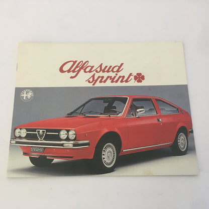 Alfa Romeo, Brochure Alfasud Sprint, Lingua Inglese, Anni '70 - Raggi's Collectibles' Automotive Art