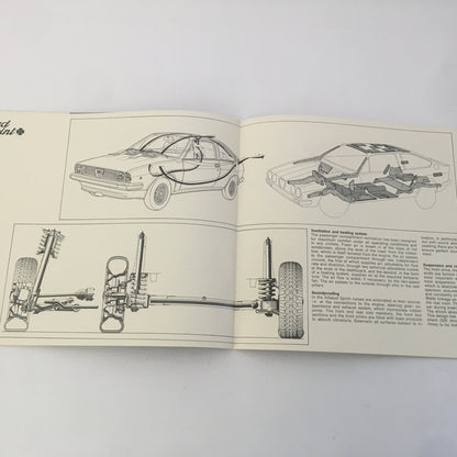 Alfa Romeo, Brochure Alfasud Sprint, Lingua Inglese, Anni '70 - Raggi's Collectibles' Automotive Art