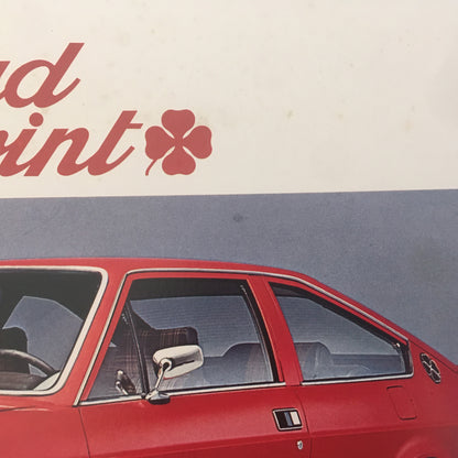 Alfa Romeo, Brochure Alfasud Sprint, Lingua Inglese, Anni '70 - Raggi's Collectibles' Automotive Art