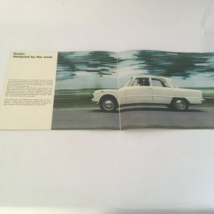 Alfa Romeo, Brochure Giulia 1300 e 1300 TI, Lingua Inglese, Anni '60 '70 - Raggi's Collectibles' Automotive Art