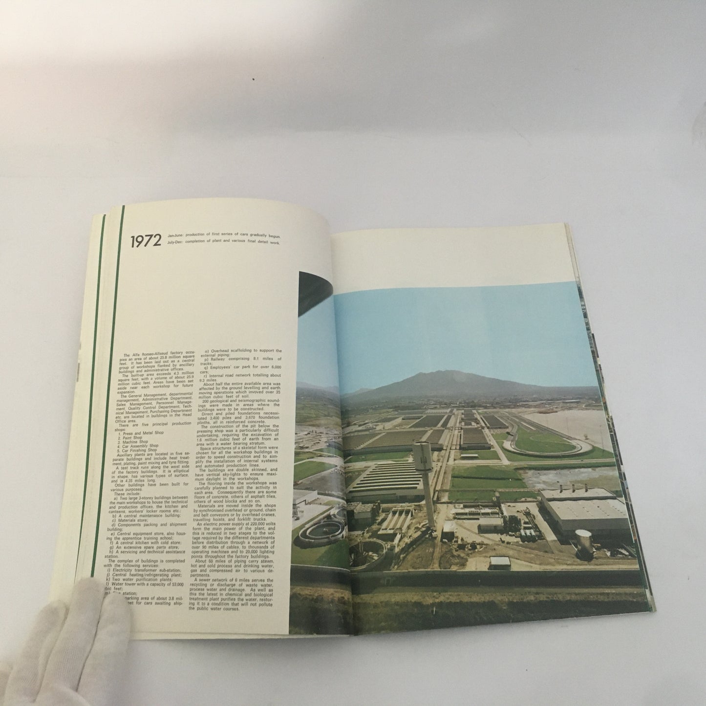 Alfa Romeo, Brochure Book, Alfasud Project and Construction of the Pomigliano D'Arco Plant, 1970s