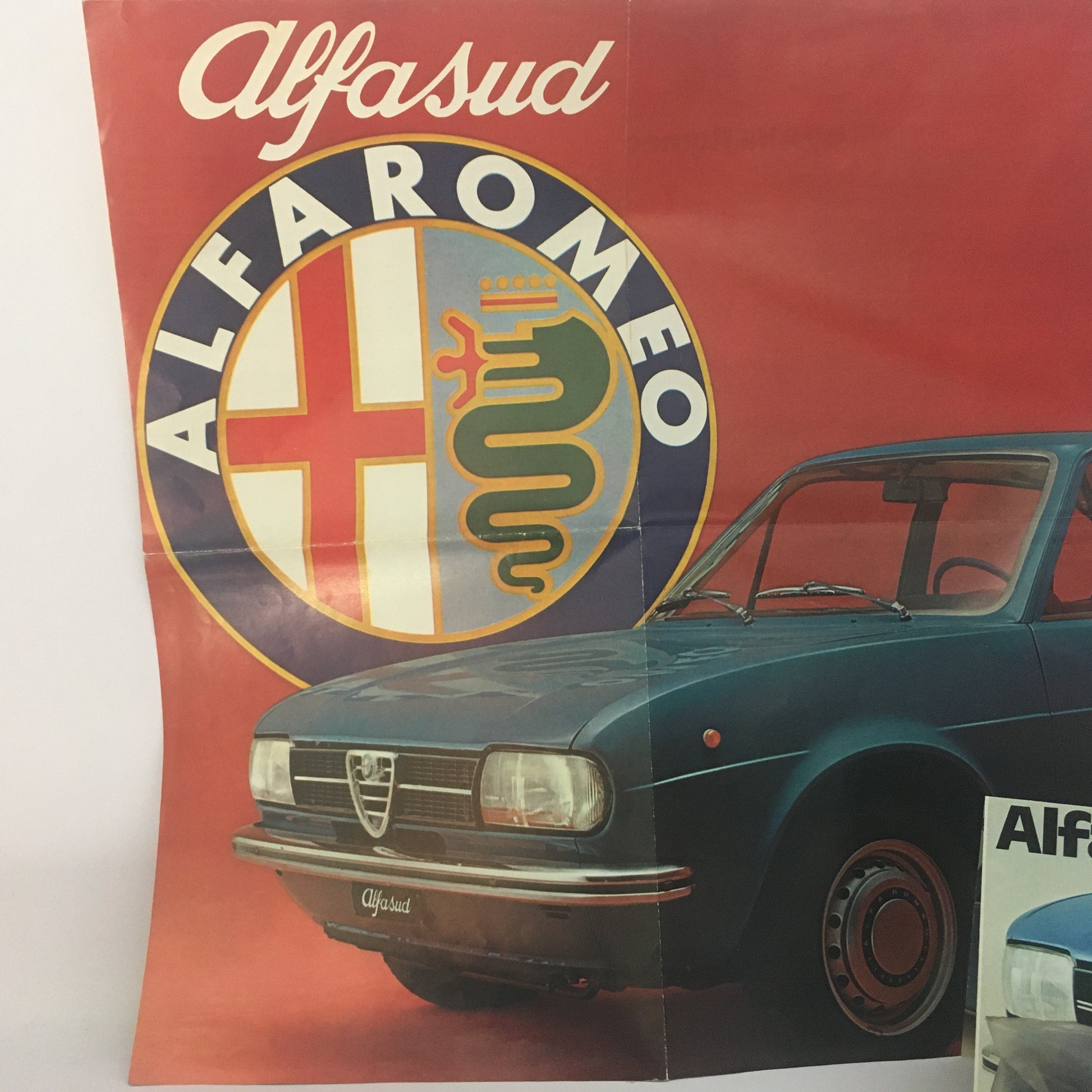 Alfa Romeo, Brochure Poster Alfasud, Lingua Inglese, Anni'70 - Raggi's Collectibles' Automotive Art