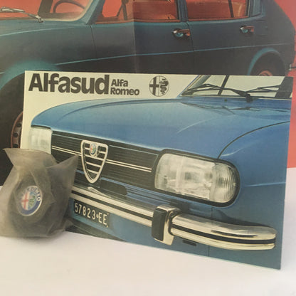 Alfa Romeo, Brochure Poster Alfasud, Lingua Inglese, Anni'70 - Raggi's Collectibles' Automotive Art